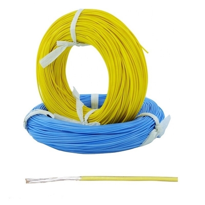 गुणवत्ता  Yellow Color PTFE Insulated Wires 8 12 18 20 26 28 30 Awg PTFE Wire कारखाना