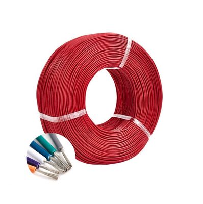 गर्मी प्रतिरोध 600V रेटेड पीएफए अछूता तार 16 18 26 गेज में चांदी के साथ सिल्वर्ड स्ट्रैंड कंडक्टर के साथ