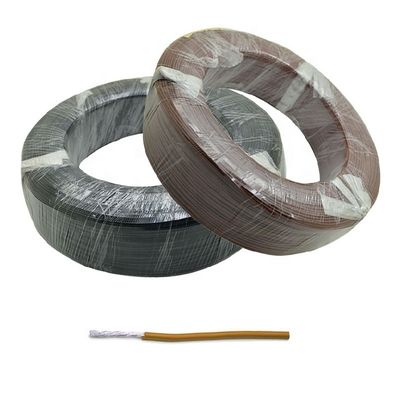 24awg 19/36 फंसे हुए PFA इंसुलेटेड सिल्वर प्लेटेड कॉपर वायर, रासायनिक प्रतिरोध और 9 रंग उपलब्ध हैं