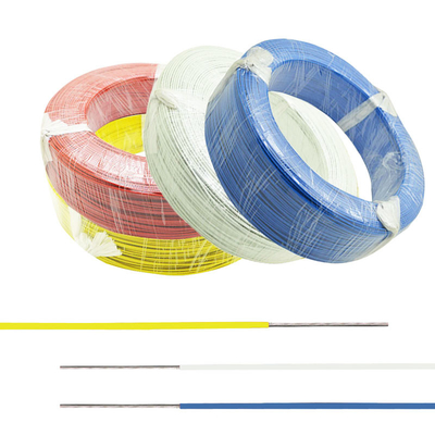 हीटप्रूफ पीटीएफई इन्सुलेटेड तार विभिन्न रंगों के साथ सिंगल कोर